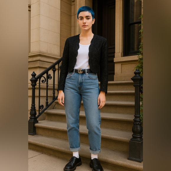 Vintage Brilliante by J.A. Sequins Beaded Lace Black Jacket, Women’s PL, Formal - Picture 3 of 16